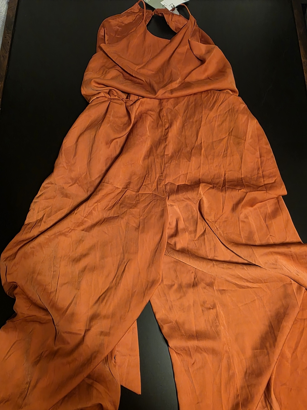 H&M Orange Halter Jumpsuit